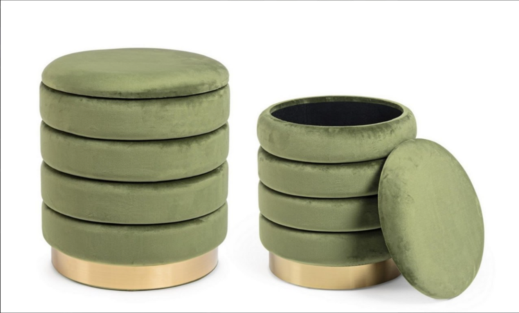 DARINA OLIVE  НАБІР 2 ПУФ W-CONT