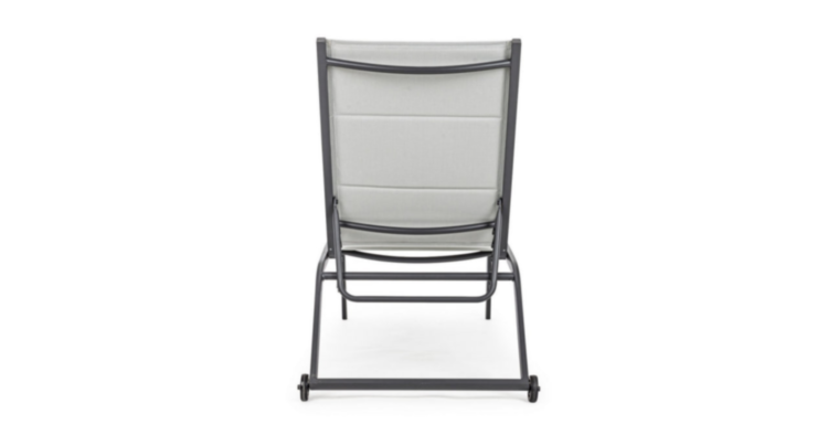Шезлонг CLEOPAS HIGH CHARCOAL ZH11 SUNBED W-WHE