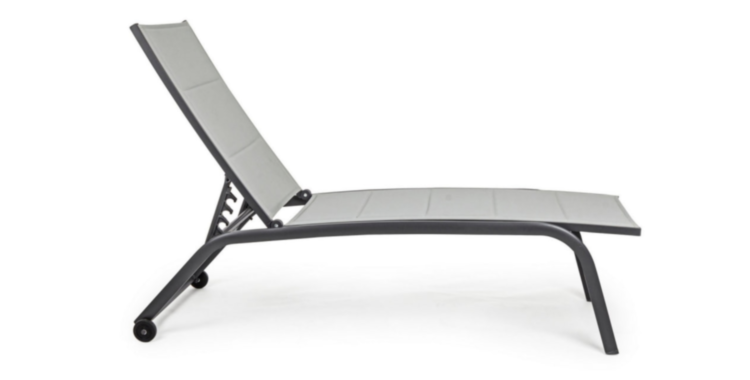Шезлонг CLEOPAS HIGH CHARCOAL ZH11 SUNBED W-WHE
