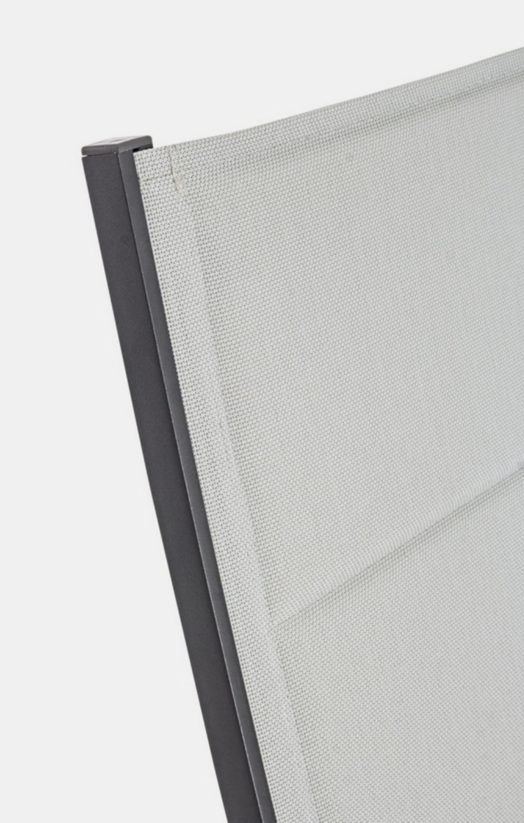 Шезлонг CLEOPAS HIGH CHARCOAL ZH11 SUNBED W-WHE